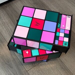 Benefit Empty Advent Calendar- Colorful Box Set with Geometric Design